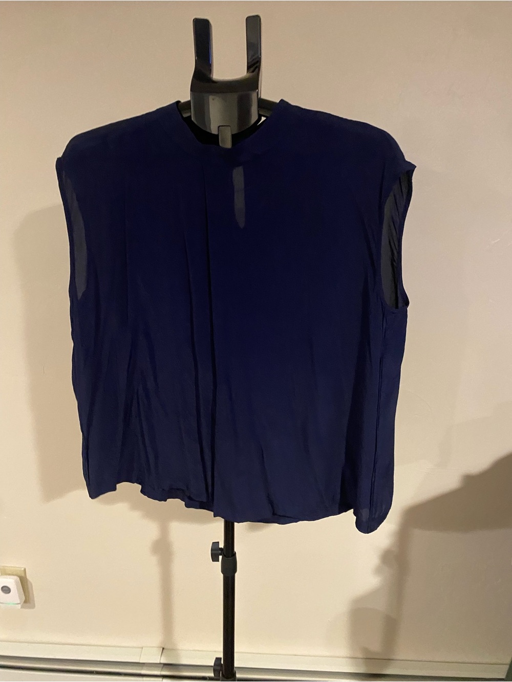 Nine West Sleeveless Deep Blue Blouse